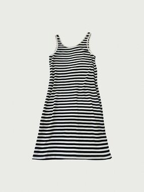 Low Back Striped Tank Dress